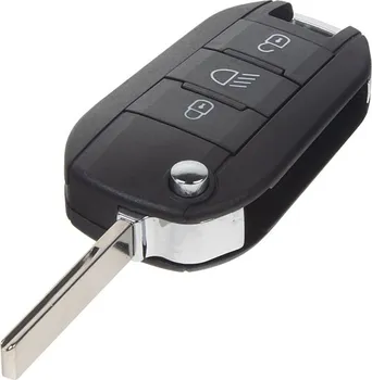 Autoklíč Náhradní klíč 3tlačítkový pro Peugeot/Citroën 433 Mhz
