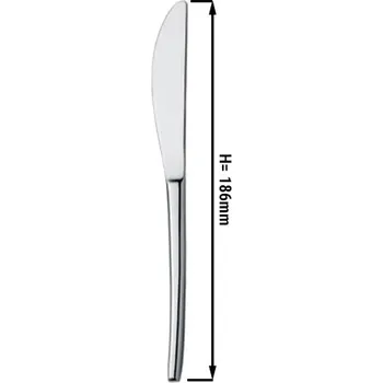 Příbor G.Gastro (12 Kusů) Dezertní nůž Aleria - 18,6 cm