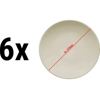 Talíř G.Gastro (6 Kusů) TEOS - Talíř mělký - Ø 27 cm