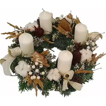 Věnec Květiny Expres Adventní věnec sněhový
