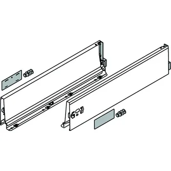 Nábytkové kování BLUM 378K4002SA Antaro, bočnice K 400mm, bílá, sada (BLUM 378K4002SA Antaro, bočnice K 400mm, bílá, sada)