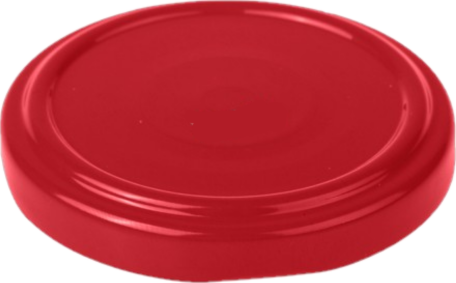 Zavařovací víčko ČERVENÉ TO 53 RTS (paster do 105°C) | Zavarovacisklo.cz Počet kusů v balení: 1800