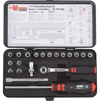 Klíč WURTH GOLA SADA NÁSTRČNÝCH KLÍČŮ 1/4" 20 ks (Sada nástrčných klíčů 1/4", TX)