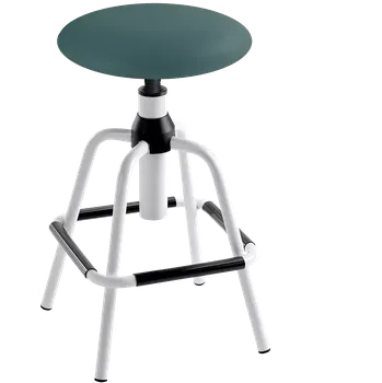 Stolička LZ 02 - 12 - K, stolička, výška sezení 58-75 cm, koženka SILVERTEX - koženka tyrkysová 30510