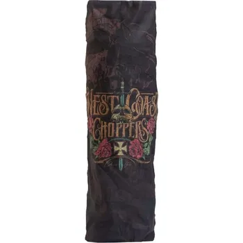 Nákrčník West Coast Choppers Nákrčník Skull Dagger černý