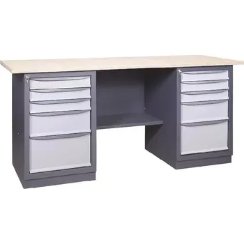 Dílenský stůl SDU 7 200/80 stůl, 2x 5-ti zás.kontejner, spárovka s. 40 mm