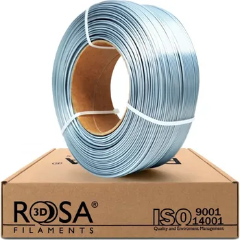 Filament ReFill ROSA3D / PLA SILK / STŘÍBRNÁ / 1,75 mm / 1 kg