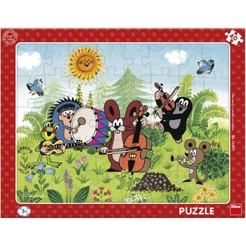Puzzle DINO Puzzle Krtek a kapela 40 dílků