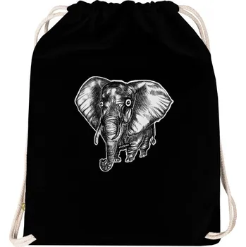 Sportovní vak Vak na záda Organic s potiskem Sloní vak