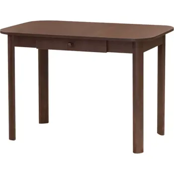 Nábytek Jídelní stůl BONUS se zásuvkou výběr z barev 110x70 Tmavě hnědá