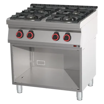 Sporák Sporák plynový 4x hořák ECO s podestavbou | REDFOX - SPB 70/80 G