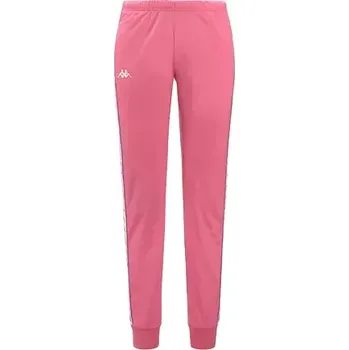 Dámské tepláky Kappa 222 BANDA WRASTORIAI SLIM Pink Md-White-Violet Lilla velikost M