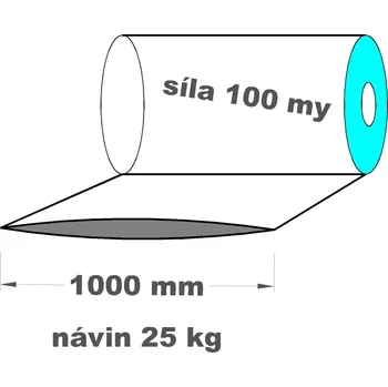 Zahradní hadice LDPE fólie hadice 1000 mm 100 my 1 kg