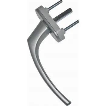 Okenní klika DAB Trade Klika okenní hliníková MISTRAL, oválná, trn 7/35 mm, F1 stříbrná