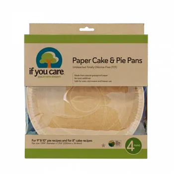 Forma na pečení If you care Pečící forma na koláč kruh, nebělená, průměr 24 cm, 4 ks