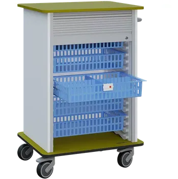 DEXTER 25 vozík boxový, roletový, 1180x780x620 mm, korpus bílá, horní a spodní deska kiwi