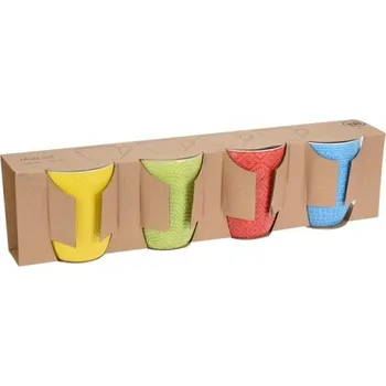 Sada barevných hrnků 4x380 ml