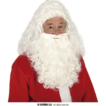 Karnevalová paruka Guirca Mikulášská paruka s vousy