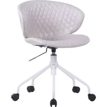 EVELYN židle kancelářská, ekokůže bílá