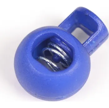 Plastová brzdička kulatá 9 mm tmavě modrá - balení 10 ks