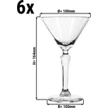 G.Gastro (6 Kusů) Sklenice na Martini - SPKSY - 190 ml - transparentní
