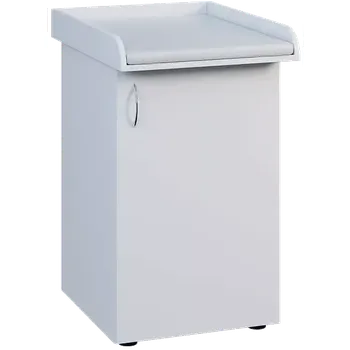 přebalovací pult a komoda PP - 205 pult přebalovací s matrací, 1-dveřový, pravý, 1000x600x800, bílá, koženka bílá BA-1