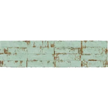Obklad Obklad imitace kovu Grunge aqua 30x7,5 cm