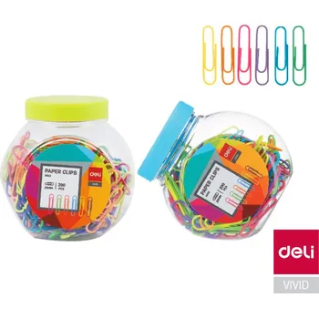 Sponky kancelářské Deli 29mm dóza 200ks E0053