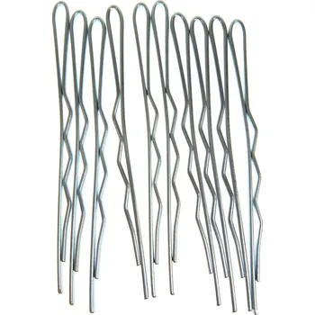 Duko Vlasové spony stříbrné 7 cm 10 kusů 527N