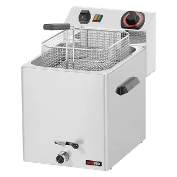 fritéza Fritéza elektrická 0,75 kW/l, 8 l stolní s výpustí 400 V | REDFOX - FE 07 VT