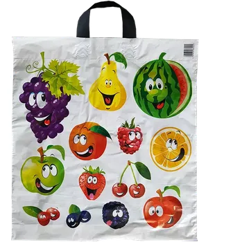 Dárková taška Taška potisk VESELÉ OVOCE 44 x 50 cm (kusový prodej)