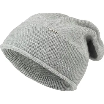 Čepice Dámská zimní čepice Wrobi D82 se třpytivou přízí, světle šedé barvy 7100405-9