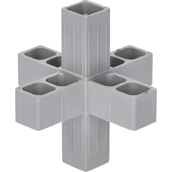 Stavební profil Plastová spojka - 6-nohý kus vhodný do profilu velikosti 25x25x2 mm