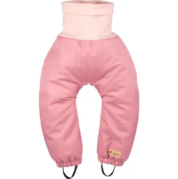 Dětské rostoucí zimní softshellové kalhoty s beránkem Monkey Mum® - Růžová ovečka 86/92