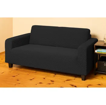 Napínací potah Potah na sedačku 2-místný MALAGA Antracitový TiaHome