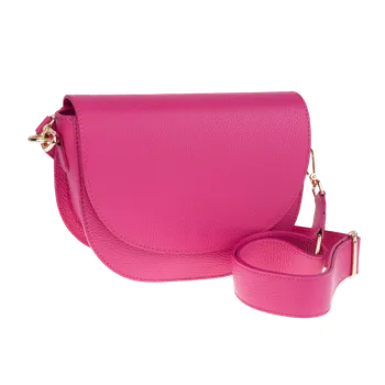 Kabelka NovaKabelka.cz Kožená italská crossbody kabelka Ramona Fuxia