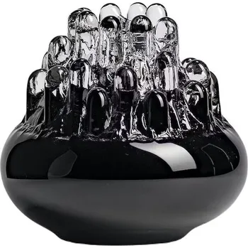 Svícen Kosta Boda, Stojan na čajovou svíčku Polar 20 cm černý - Formadore