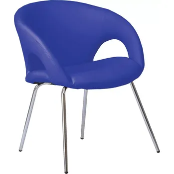 ROSELLA židle kancelářská, ekokůže tmavě modrá