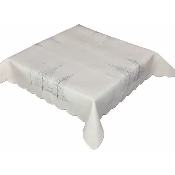 ubrus Forbyt Vánoční ubrus Stromy šedá, 85 x 85 cm