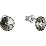 Náušnice Rivoli se Swarovski Elements Black Diamond 8 mm