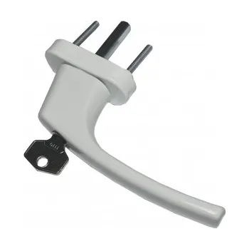 Okenní klika DAB Trade Klika okenní hliníková MISTRAL zamykací ve 2 polohách, 40 mm bílá