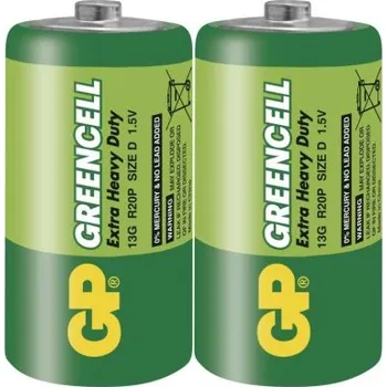 Článková baterie Baterie GP Greencell R20 (D, velké mono)