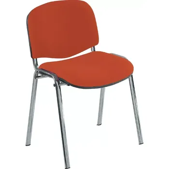 Jednací židle ALTAMIRA židle konferenční, kostra chrom, látka SUE 1221 cihlová