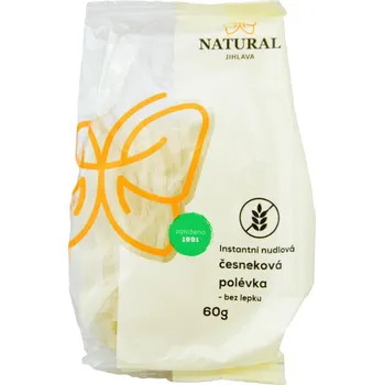 Instantní nudlová česneková polévka bez lepku Natural Jihlava 60 g