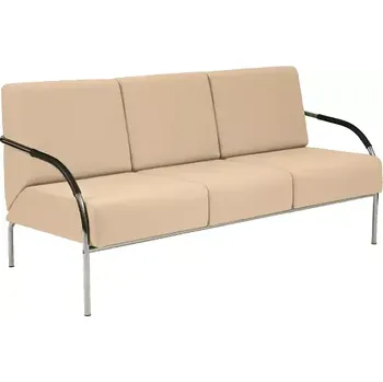 Sedací souprava SPA 3 chrom, koženka AN 096 - koženka béžová