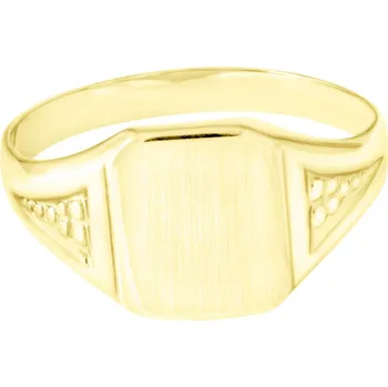Prsten GEMMAX Pečetní zlatý pánský prsten vel. 65 – zlatý šperk ryzosti 585/1000 v Dárkovém balení s Certifikátem GMRYN-65-01392