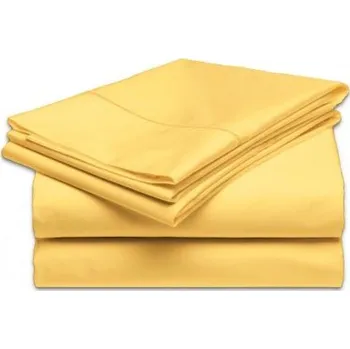 Prostěradlo Prostěradlo klasická pevná žlutá TiaHome 140x220cm