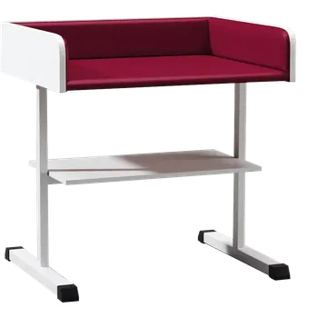 přebalovací pult a komoda PP - 961 pult přebalovací čalouněný s policí wine no.18 - vínová