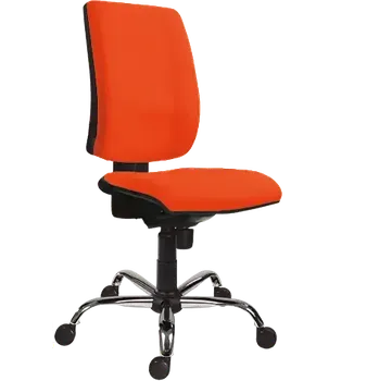 777 SYN/CR židle kancelářská koženka SK 4 - koženka oranžová