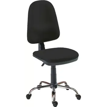 1080/MEK CR židle kancelářská, kříž chrom, látka DO DORA DO2 - látka černá